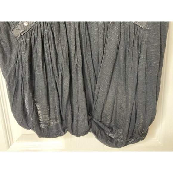 Free People Embellished Mirror Jeweled Jewel Ornate Exotic Blouse Top NWT - Picture 7 of 16